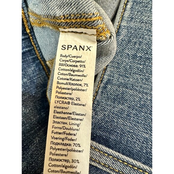 SPANX NWT Straight Leg Vintage Indigo 1X - Picture 2 of 12